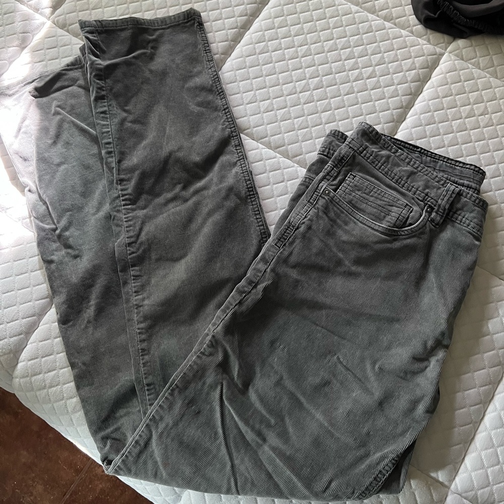 Prana Stretch Corduroys Light Grey men’s 33W x 34L